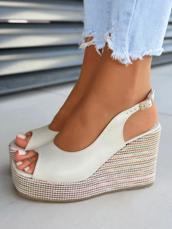 Sandały damskie OLEKSY ze skóry naturalnej Polskiej produkcji