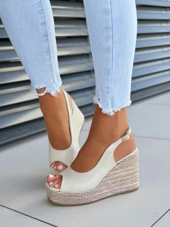 Sandały damskie OLEKSY ze skóry naturalnej Polskiej produkcji