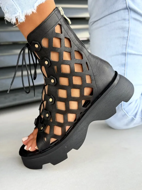 Sandały damskie OLEKSY ze skóry naturalnej Polskiej produkcji