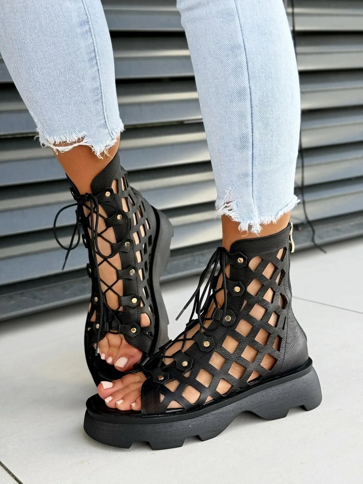 Sandały damskie OLEKSY ze skóry naturalnej Polskiej produkcji