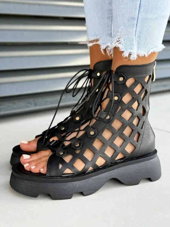 Sandały damskie OLEKSY ze skóry naturalnej Polskiej produkcji