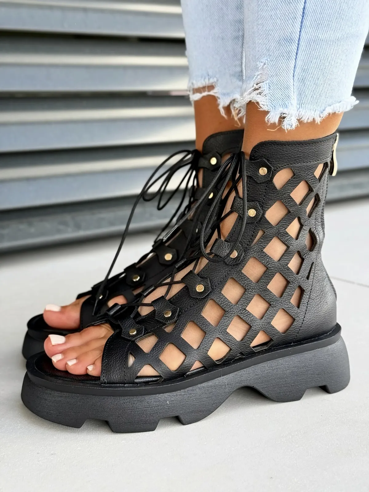 Sandały damskie OLEKSY ze skóry naturalnej Polskiej produkcji