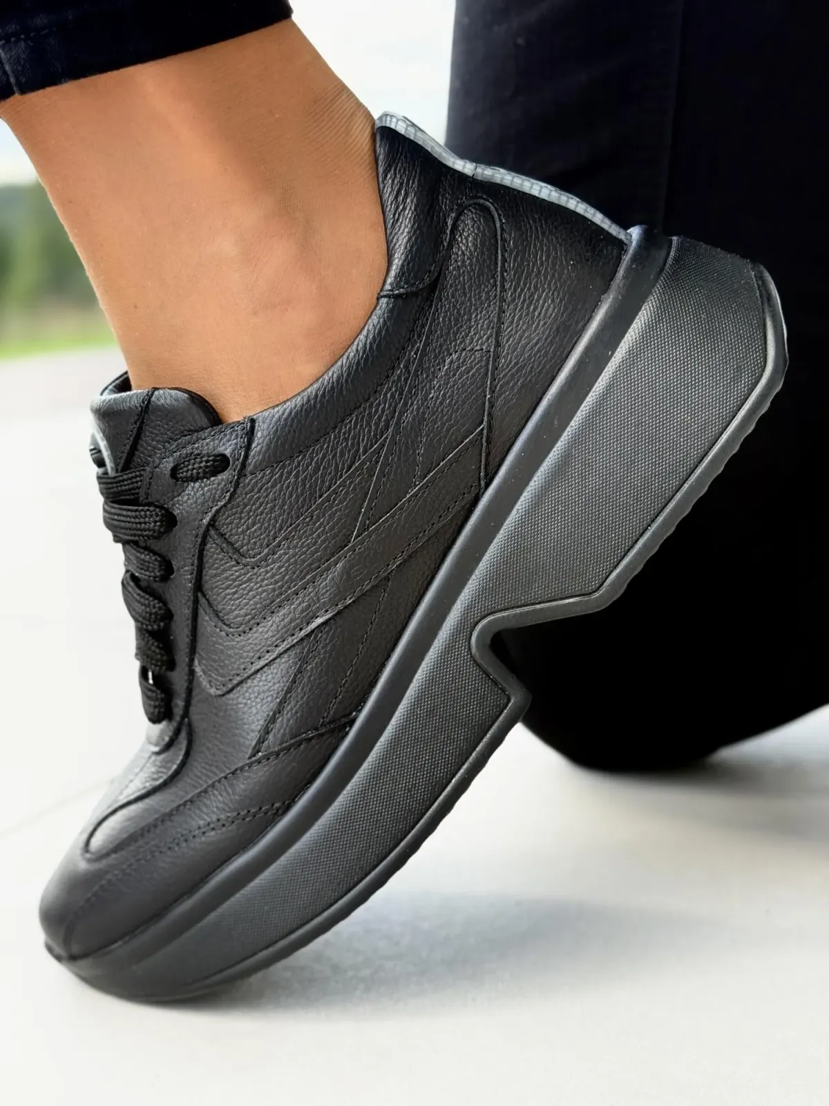 Sneakersy damskie OLEKSY ze skóry naturalnej Polskiej produkcji