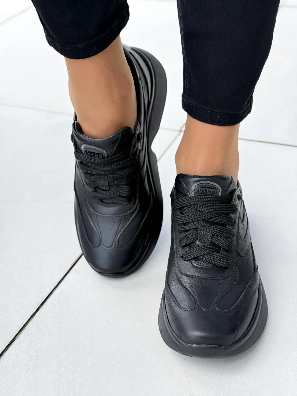 Sneakersy damskie OLEKSY ze skóry naturalnej Polskiej produkcji