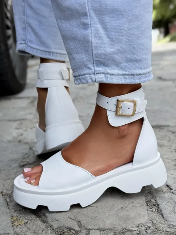 Sandały damskie OLEKSY ze skóry naturalnej Polskiej produkcji