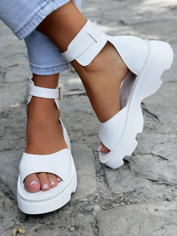 Sandały damskie OLEKSY ze skóry naturalnej Polskiej produkcji