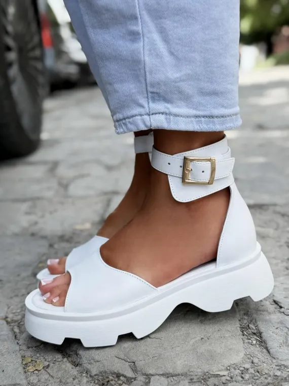 Sandały damskie OLEKSY ze skóry naturalnej Polskiej produkcji