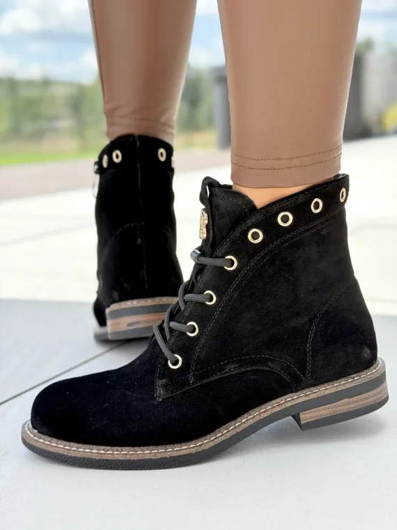 Botki damskie ze skóry naturalnej