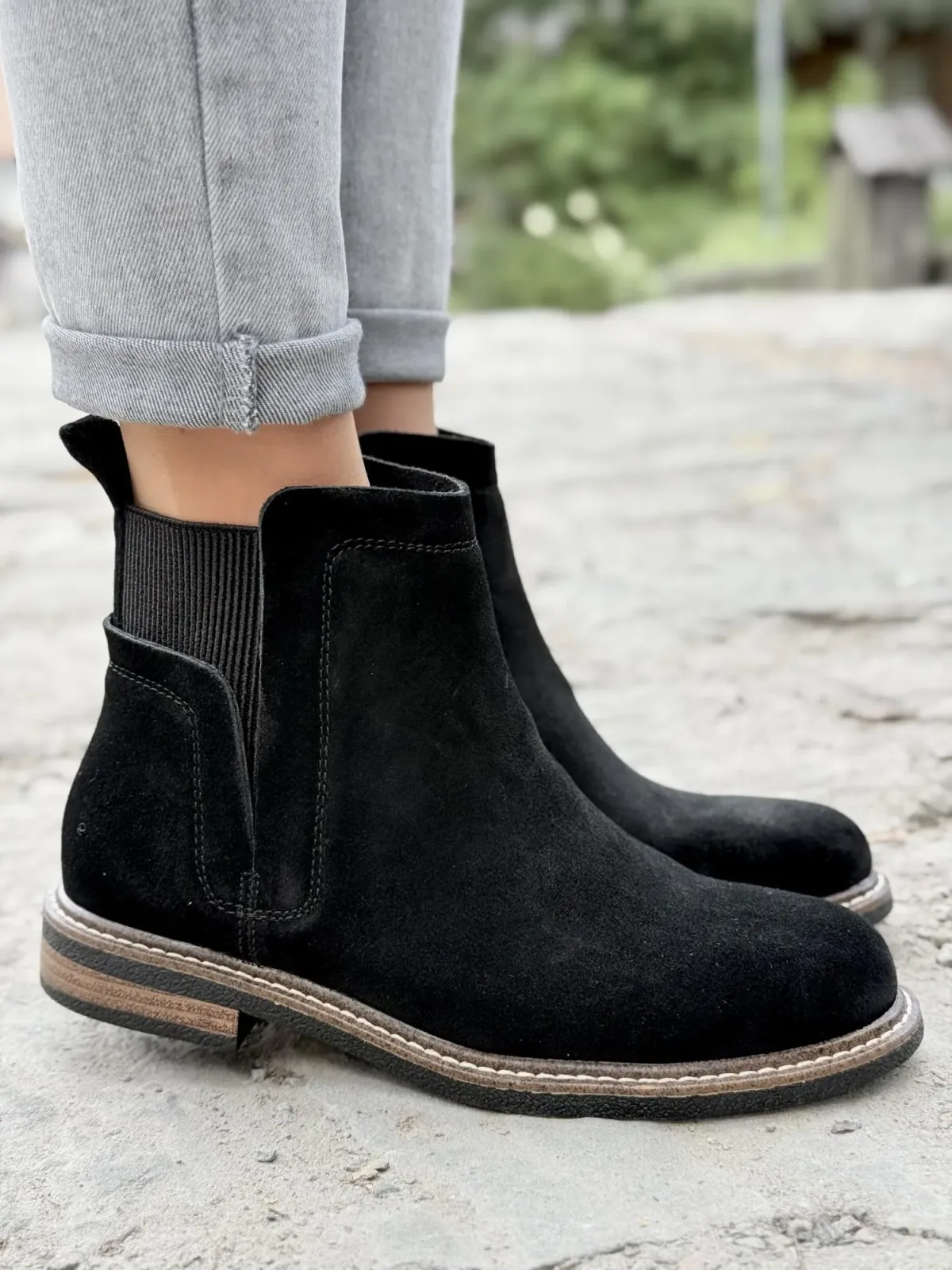 Botki damskie ze skóry naturalnej