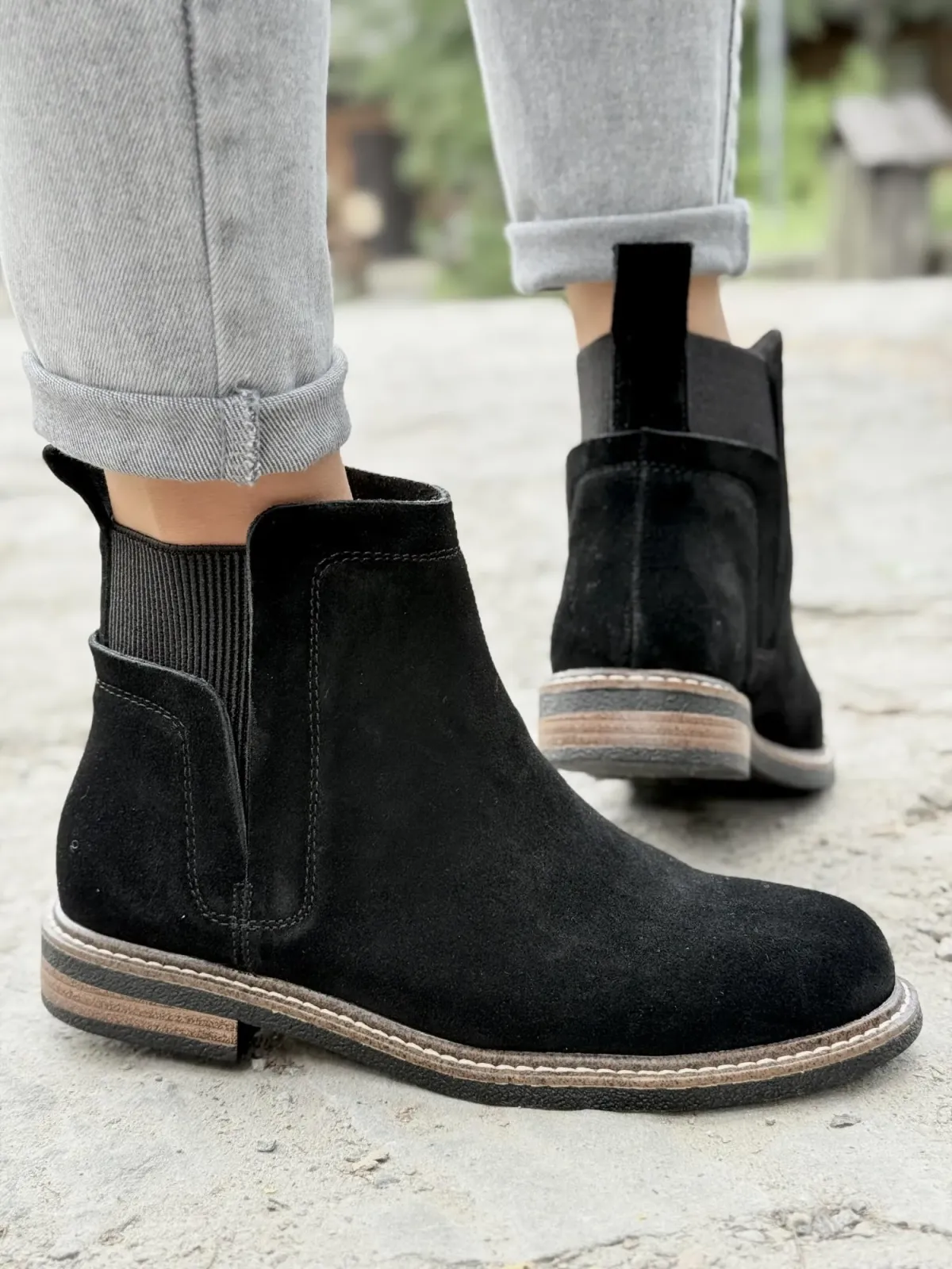 Botki damskie ze skóry naturalnej