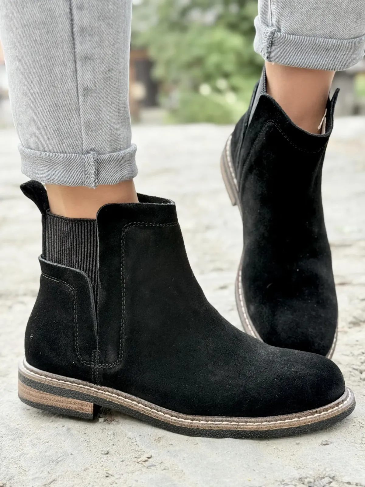 Botki damskie ze skóry naturalnej