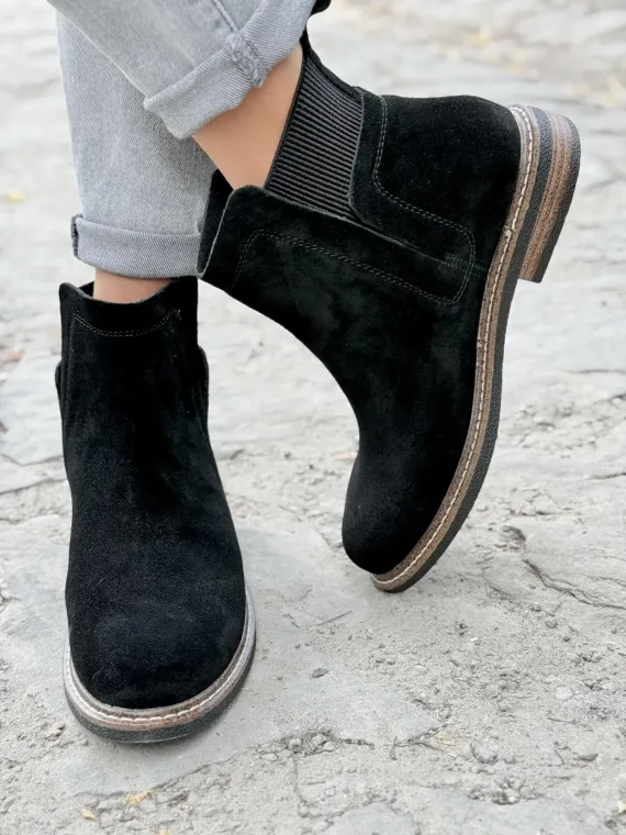 Botki damskie ze skóry naturalnej