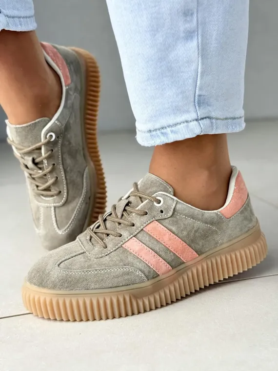 Sneakersy damskie ze skóry naturalnej