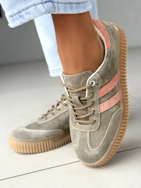 Sneakersy damskie ze skóry naturalnej