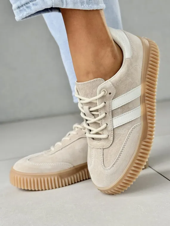 Sneakersy damskie ze skóry naturalnej