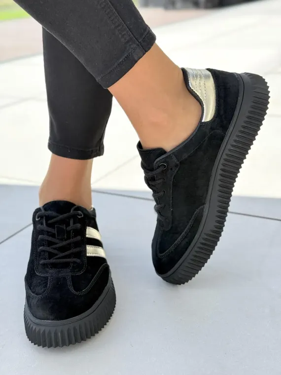 Sneakersy damskie ze skóry naturalnej