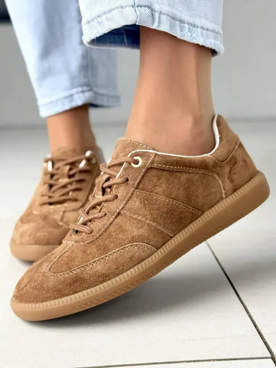 Sneakersy damskie ze skóry naturalnej