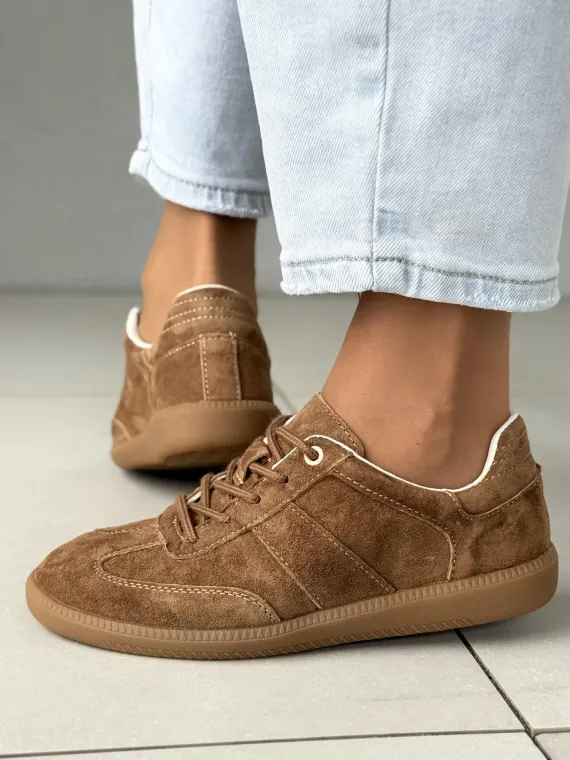 Sneakersy damskie ze skóry naturalnej