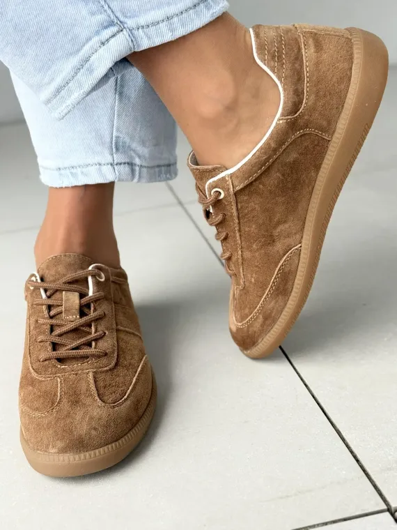 Sneakersy damskie ze skóry naturalnej