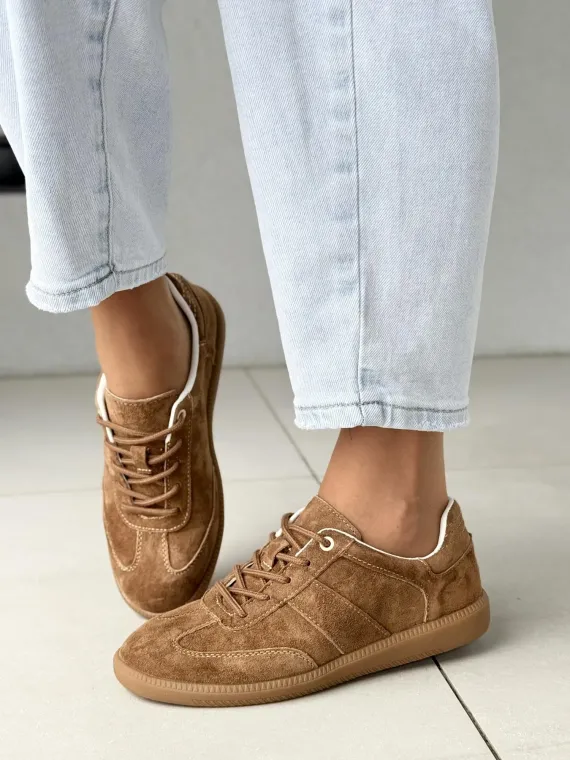 Sneakersy damskie ze skóry naturalnej