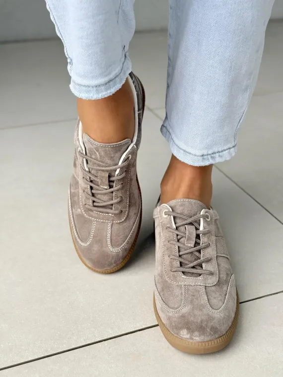 Sneakersy damskie ze skóry naturalnej