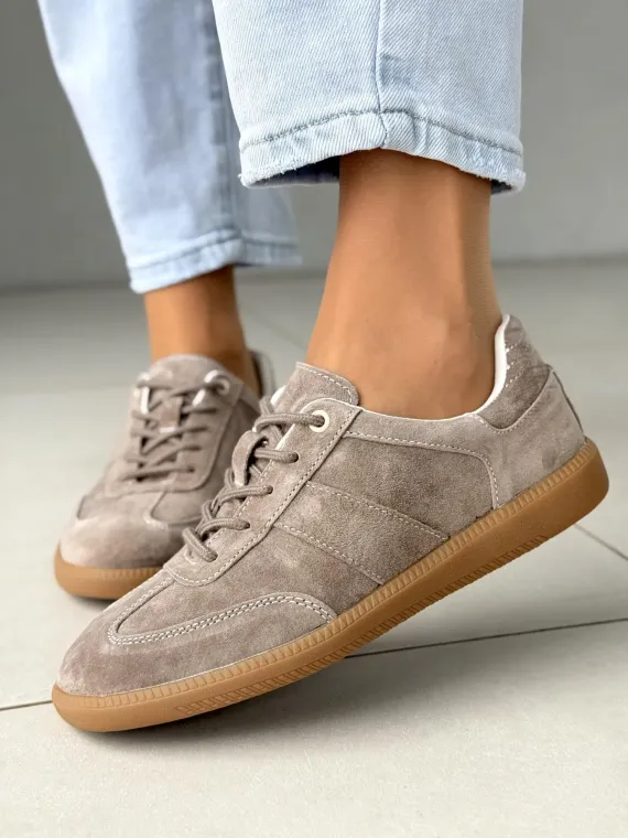 Sneakersy damskie ze skóry naturalnej