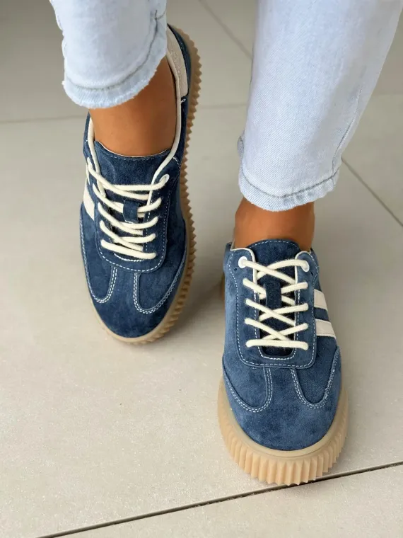 Sneakersy damskie ze skóry naturalnej