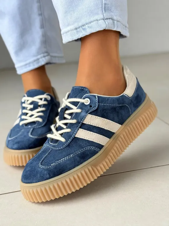 Sneakersy damskie ze skóry naturalnej