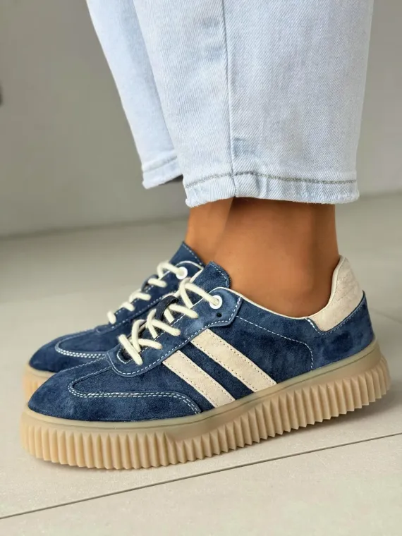 Sneakersy damskie ze skóry naturalnej