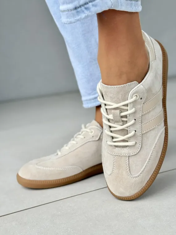 Sneakersy damskie ze skóry naturalnej