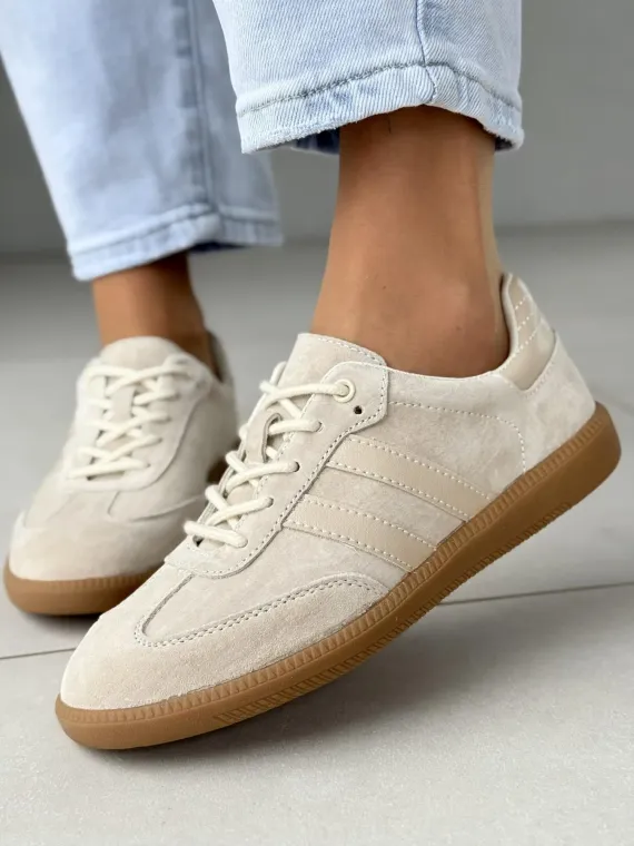 Sneakersy damskie ze skóry naturalnej