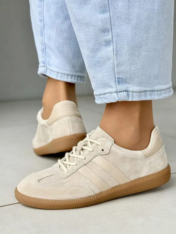 Sneakersy damskie ze skóry naturalnej