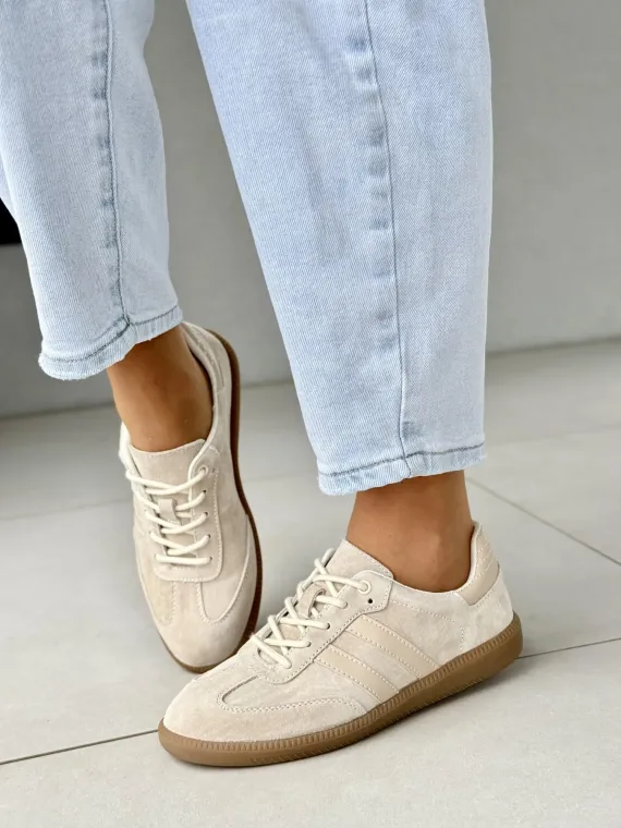 Sneakersy damskie ze skóry naturalnej