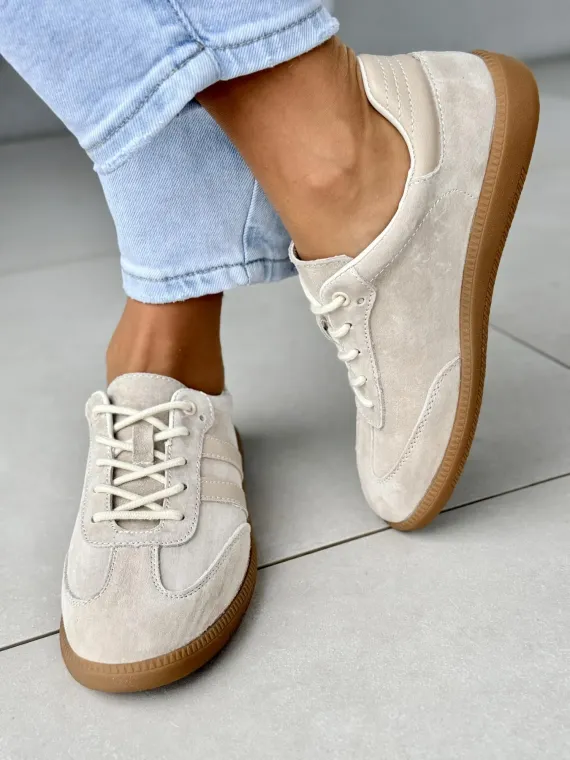 Sneakersy damskie ze skóry naturalnej