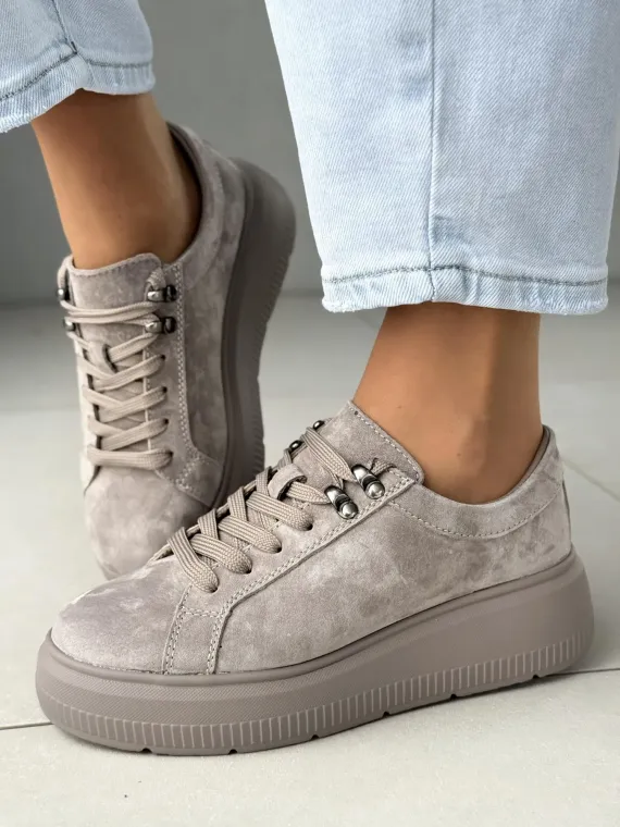 Sneakersy damskie ze skóry naturalnej