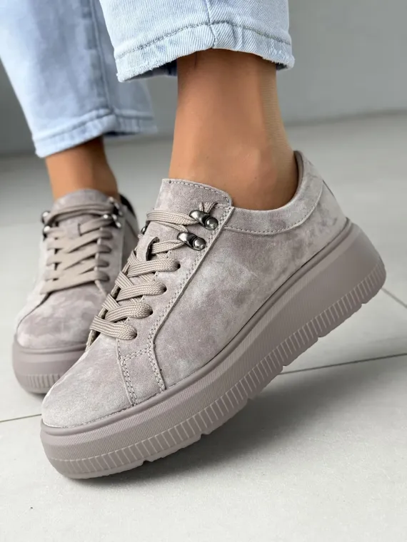 Sneakersy damskie ze skóry naturalnej