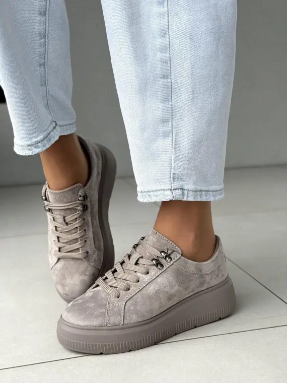 Sneakersy damskie ze skóry naturalnej