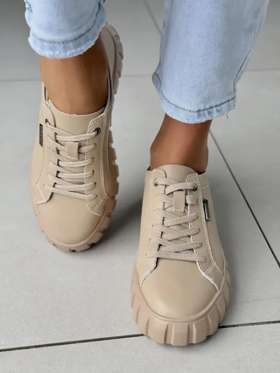 Sneakersy damskie ze skóry naturalnej