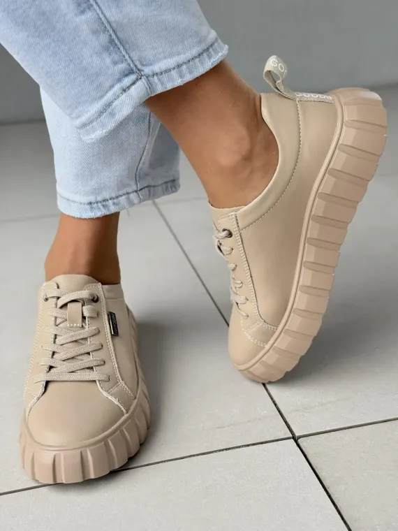 Sneakersy damskie ze skóry naturalnej