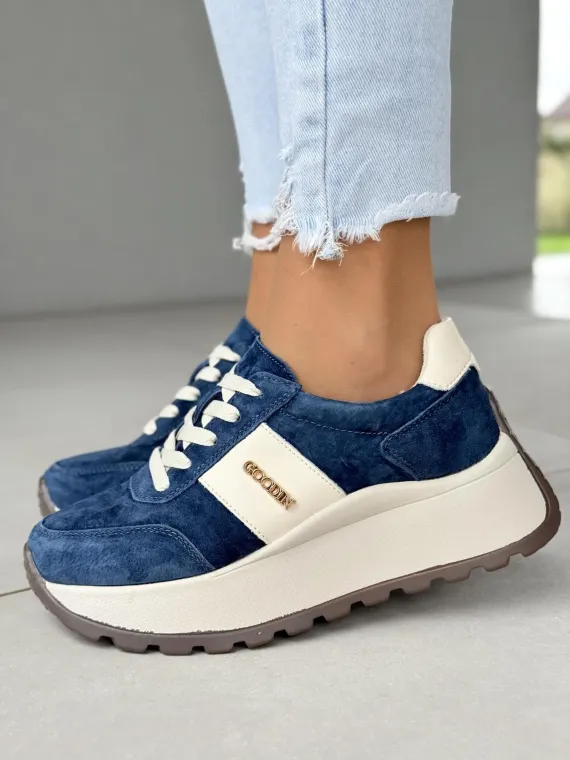 Sneakersy damskie ze skóry naturalnej