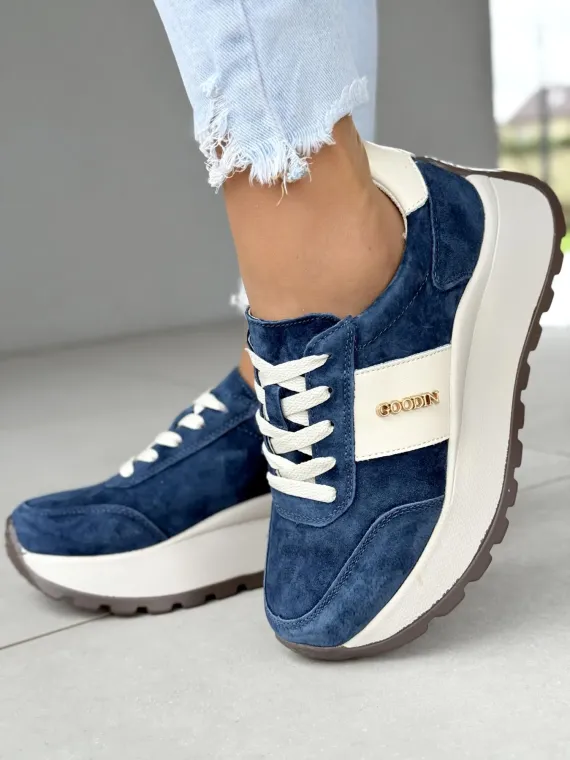 Sneakersy damskie ze skóry naturalnej