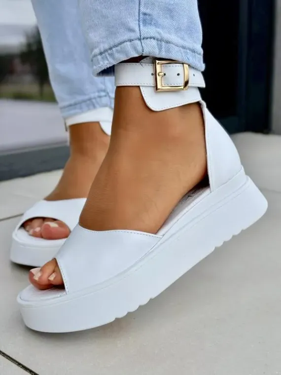 Sandały damskie OLEKSY ze skóry naturalnej Polskiej produkcji