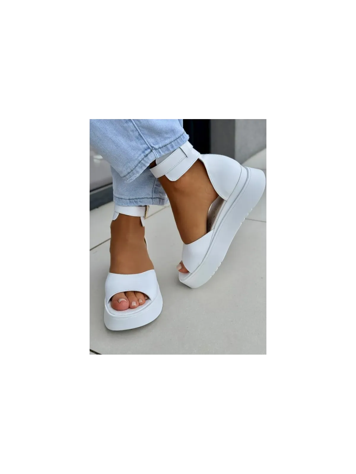 Sandały damskie OLEKSY ze skóry naturalnej Polskiej produkcji