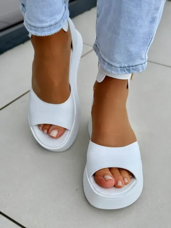 Sandały damskie OLEKSY ze skóry naturalnej Polskiej produkcji