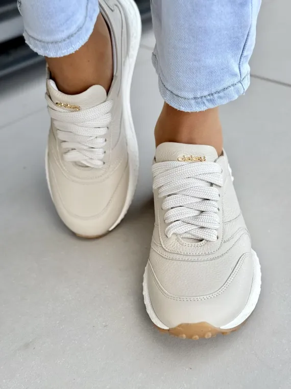 Sneakersy damskie OLEKSY ze skóry naturalnej Polskiej produkcji