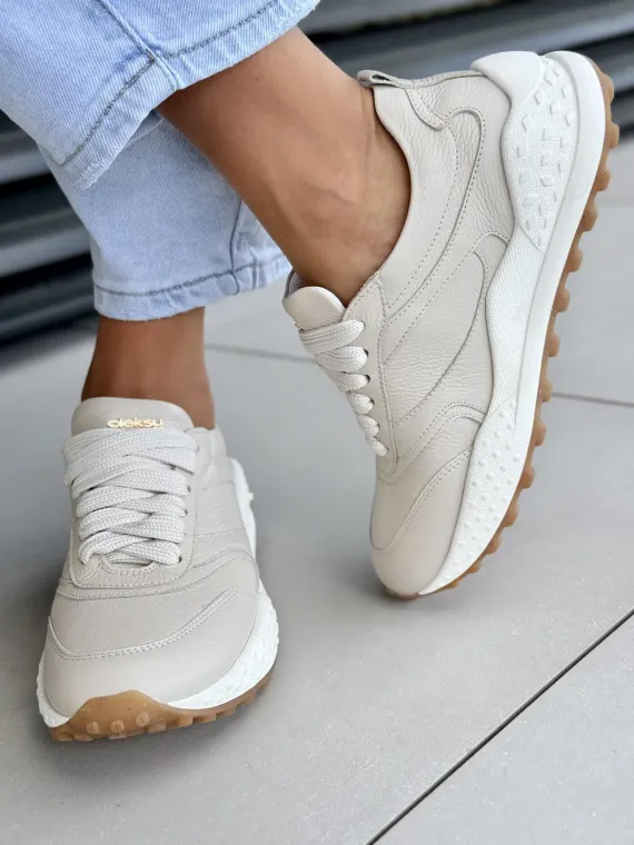 Sneakersy damskie OLEKSY ze skóry naturalnej Polskiej produkcji