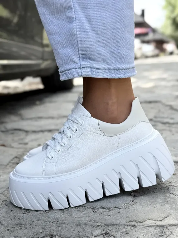 Sneakersy damskie OLEKSY ze skóry naturalnej Polskiej produkcji