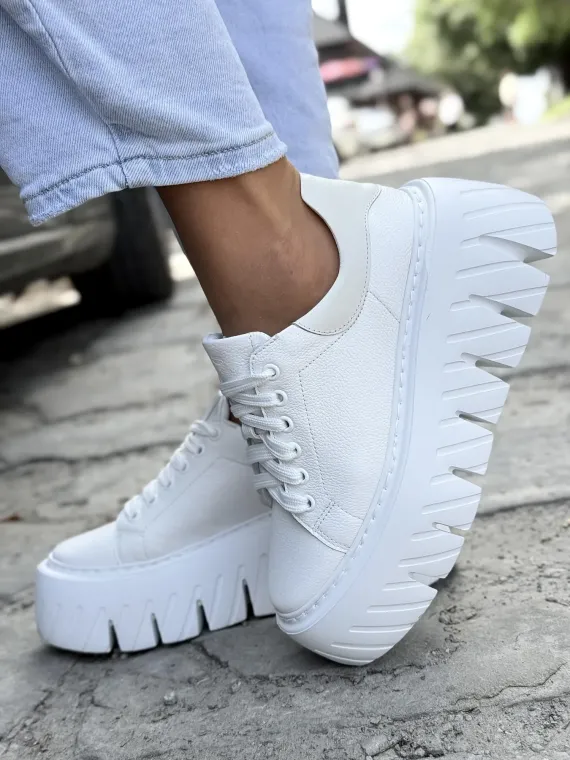 Sneakersy damskie OLEKSY ze skóry naturalnej Polskiej produkcji