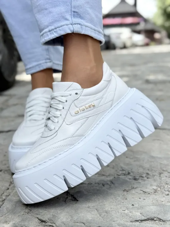 Sneakersy damskie OLEKSY ze skóry naturalnej Polskiej produkcji