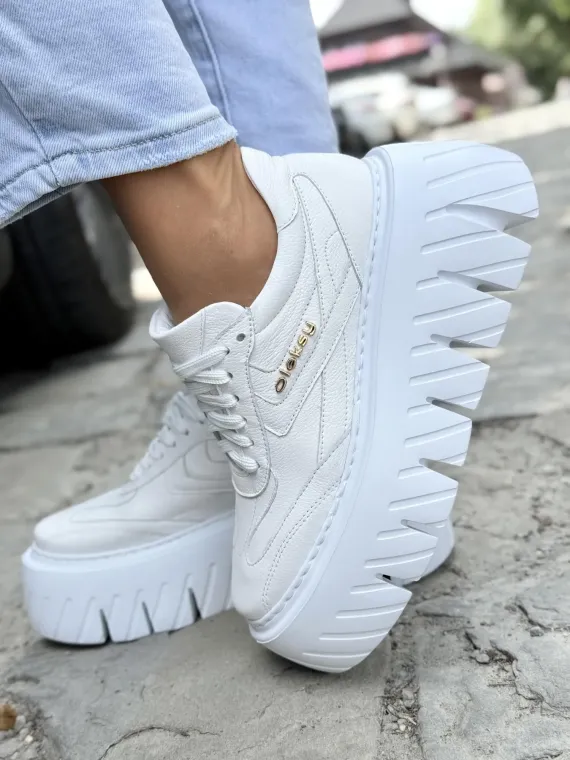 Sneakersy damskie OLEKSY ze skóry naturalnej Polskiej produkcji